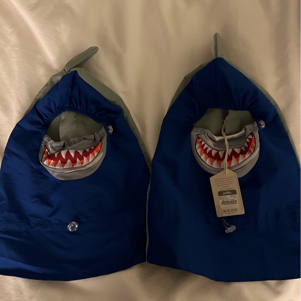 Kids shark overhead face mask-